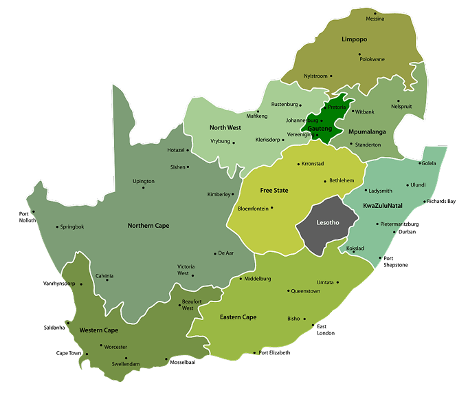 South Africa Map